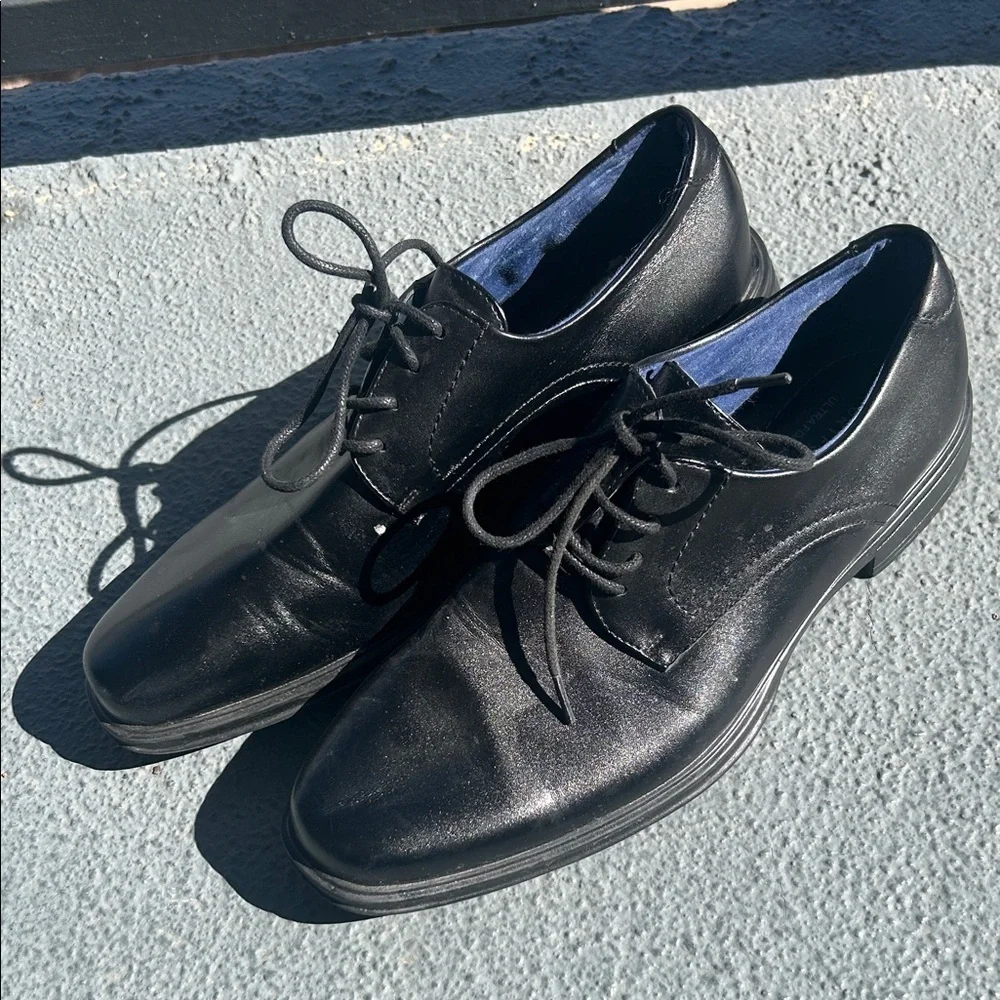 Perry Ellis Portfolio Black Oxford Dress Shoes Lace Up Men’s